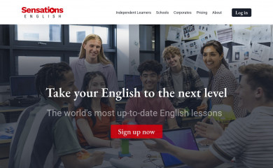 sensationsenglish.com screenshot