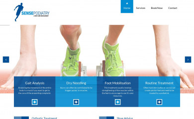 sensepodiatry.com.au screenshot