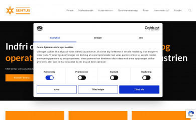 sentus.dk screenshot