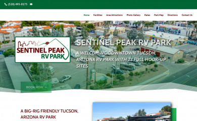 sentinelpeakrv.com screenshot