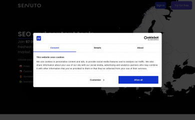senuto.com screenshot