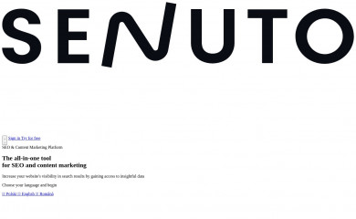 senuto.com screenshot