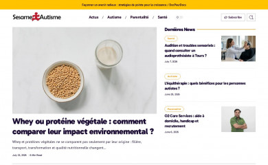 sesame-autisme.com screenshot