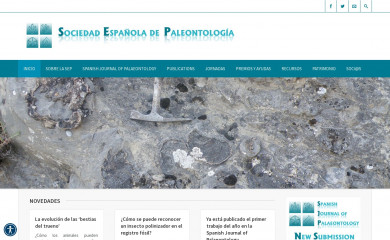 sepaleontologia.es screenshot