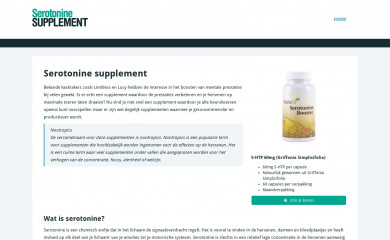 serotoninesupplement.nl screenshot