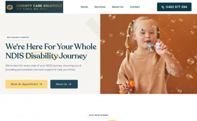 serenitycaresolutions.com.au screenshot