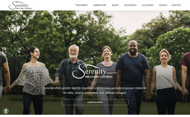serenityrecovery.org screenshot