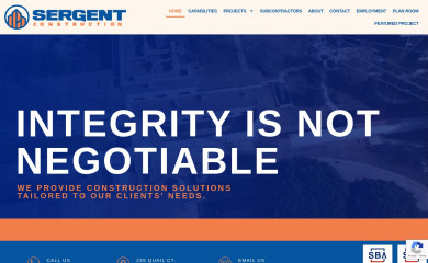 sergentconstruction.com screenshot