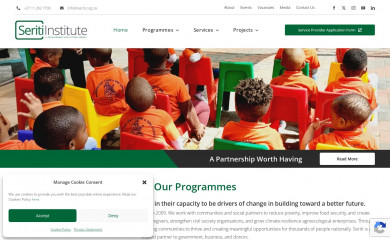 seriti.org.za screenshot
