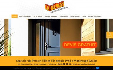 serrurerie-lebloas.fr screenshot