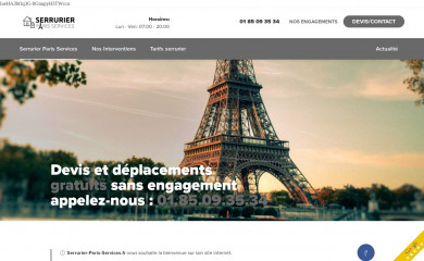 serrurier-paris-services.fr screenshot