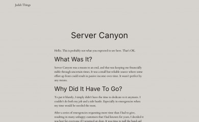 servercanyon.com screenshot