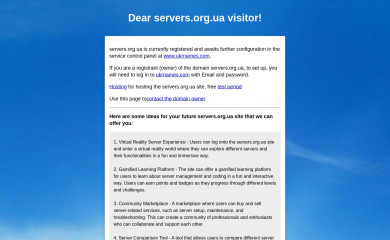 servers.org.ua screenshot