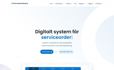 serviceprotokoll.se screenshot
