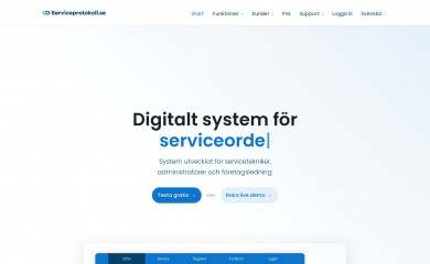 serviceprotokoll.se screenshot