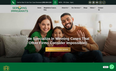servingimmigrants.com screenshot