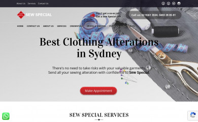 sewspecial.com.au screenshot