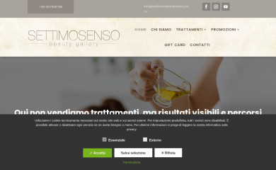 settimosensobeauty.com screenshot