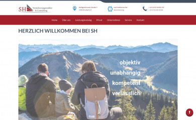 sh-versicherungsmakler.at screenshot