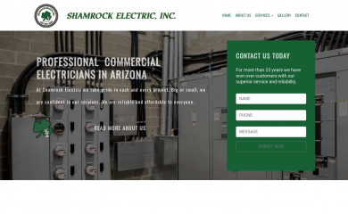 shamrockelectricaz.com screenshot