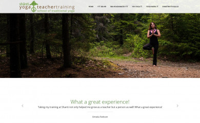 shantiyogatraining.ca screenshot