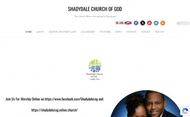 shadydalechurch.org screenshot