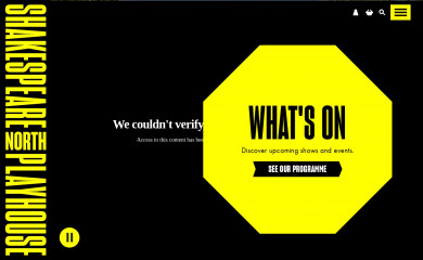 shakespearenorthplayhouse.co.uk screenshot