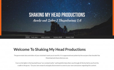 shakingmyheadproductions.com screenshot