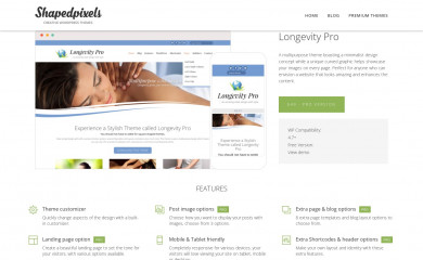 https://www.shapedpixels.com/themes/longevity-pro/ screenshot