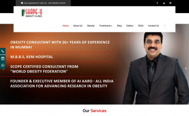 shapeuclinic.in screenshot