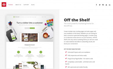 https://shapingrain.com/products/offtheshelf-for-wordpress/ screenshot