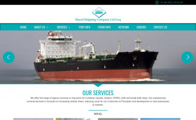 sharafshippingiraq.com screenshot