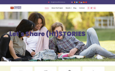 sharedhistories.eu screenshot