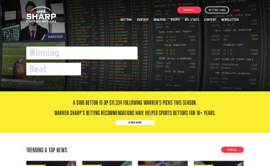 sharpfootballanalysis.com screenshot