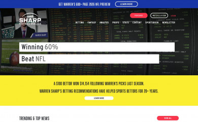 sharpfootballanalysis.com screenshot