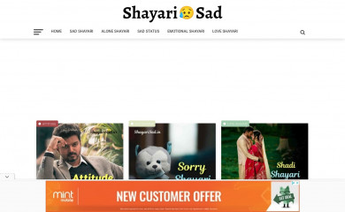 shayarisad.in screenshot
