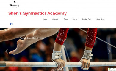 shensgymnastics.com screenshot