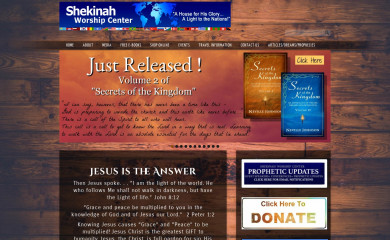 shekinahworship.com screenshot