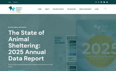 shelteranimalscount.org screenshot