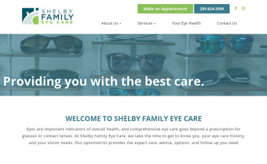 shelbyfamilyeyecare.com screenshot