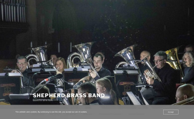 shepherdgroupbrassband.co.uk screenshot