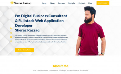 sherazrazzaq.com screenshot