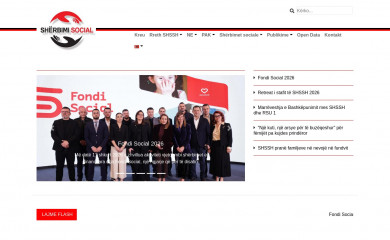 sherbimisocial.gov.al screenshot