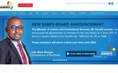 sheriffs.org.za screenshot