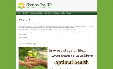 sherinashand.com screenshot