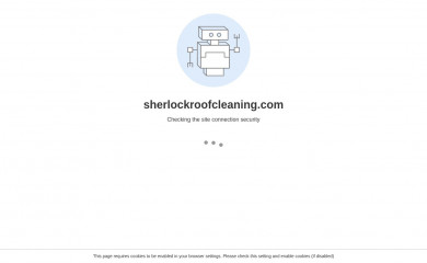 sherlockroofcleaning.com screenshot