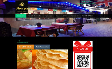 sherparestaurante.com screenshot