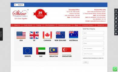 shineconsultancy.in screenshot