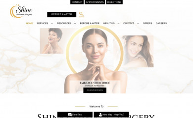 shinecosmeticsurgery.com screenshot
