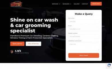 shineoncarwash.co.nz screenshot